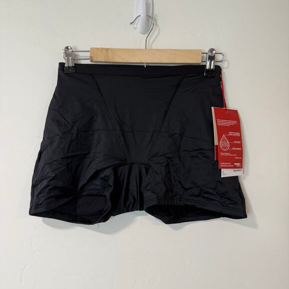 Thinx Boxer Culotte Boyshort Brand NEW Black Period Underwear Large Absorbent - Picture 1 of 4